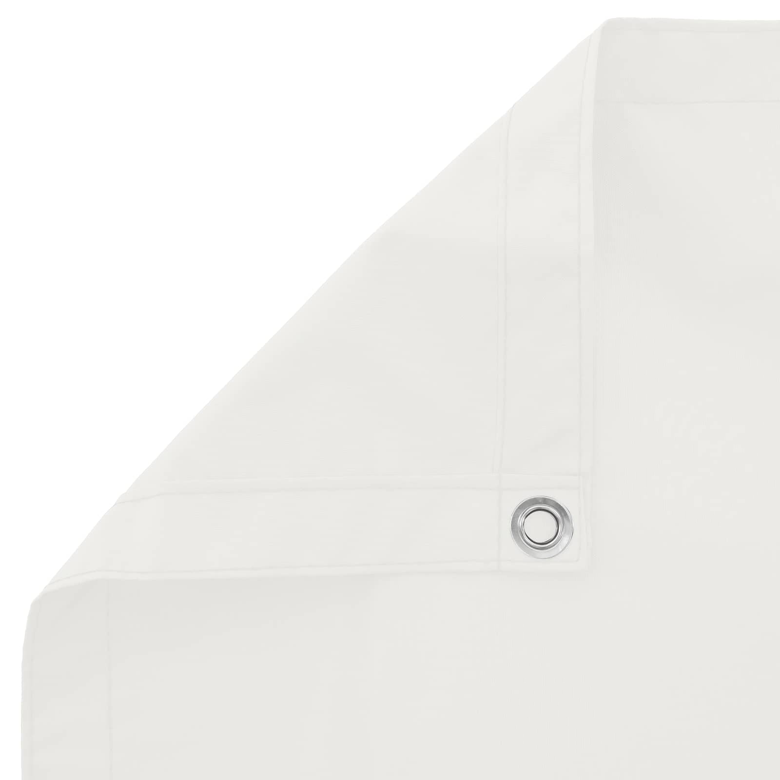 Balkonsichtschutz Weiß 100 x 400 cm Oxford-Stoff