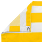 Balkonsichtschutz Gelb und Weiß 100 x 800 cm Oxford-Stoff