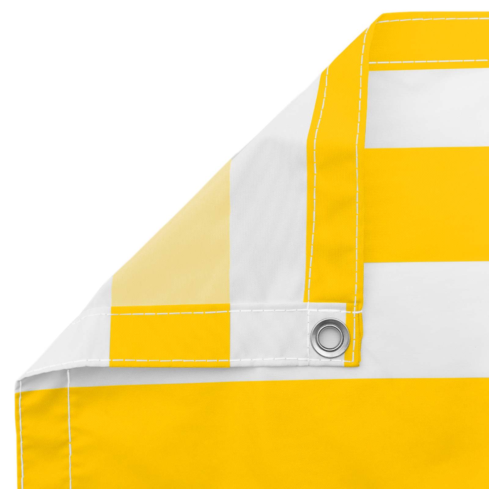 Balkonsichtschutz Gelb und Weiß 100 x 800 cm Oxford-Stoff