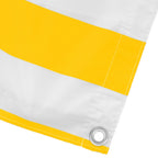 Balkonsichtschutz Gelb und Weiß 110 x 500 cm Oxford-Stoff