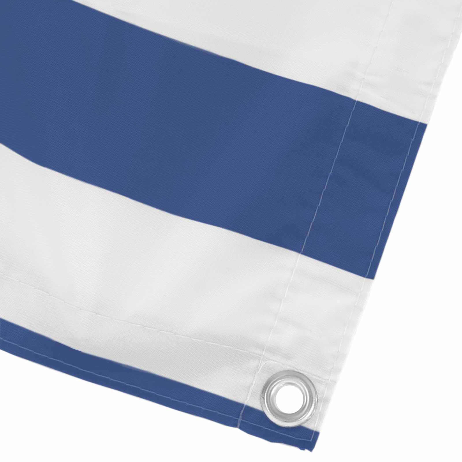 Balkonsichtschutz Blau und Weiß 110 x 800 cm Oxford-Stoff