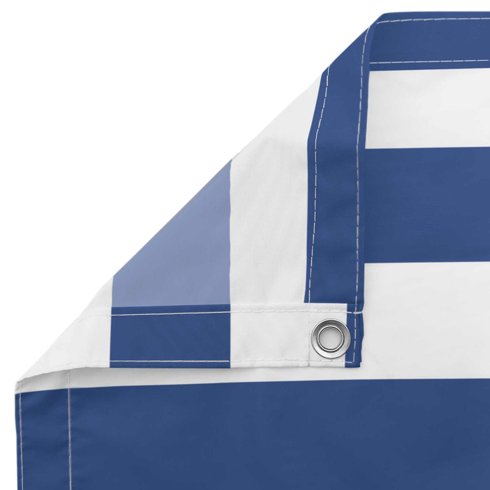 Balkonsichtschutz Blau und Weiß 110 x 800 cm Oxford-Stoff
