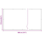 Balkonsichtschutz Blau und Weiß 110 x 800 cm Oxford-Stoff