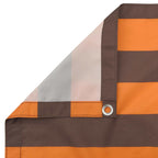 Balkonsichtschutz Orange und Braun 100 x 600 cm Oxford-Stoff