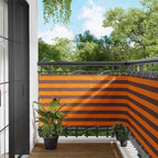 Balkonsichtschutz Orange und Braun 100 x 600 cm Oxford-Stoff