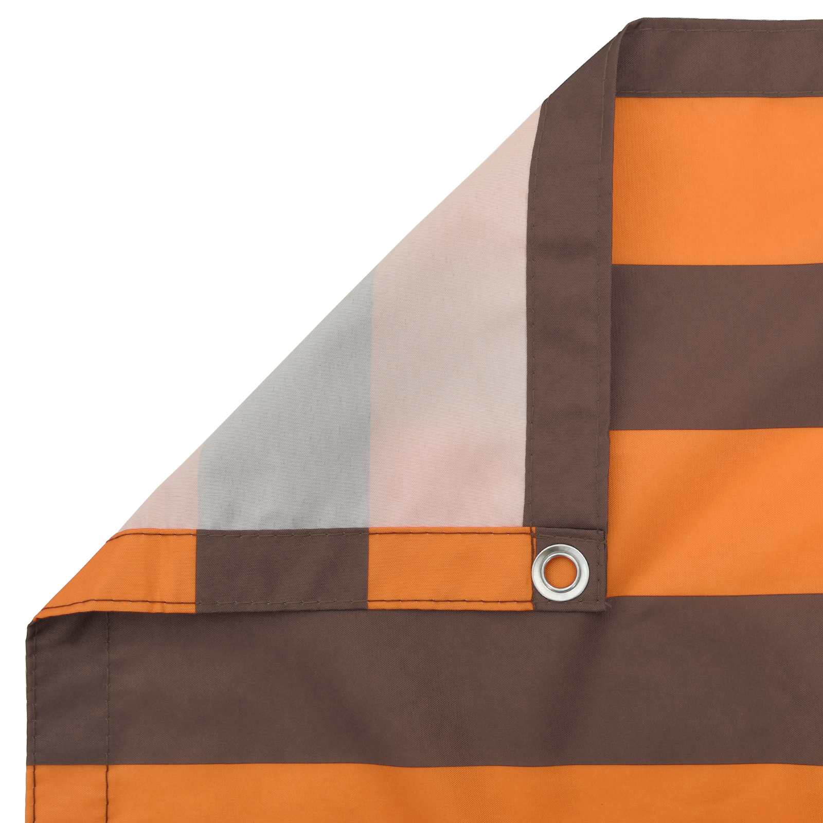 Balkonsichtschutz Orange und Braun 110 x 200 cm Oxford-Stoff