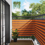 Balkonsichtschutz Orange und Braun 110 x 200 cm Oxford-Stoff