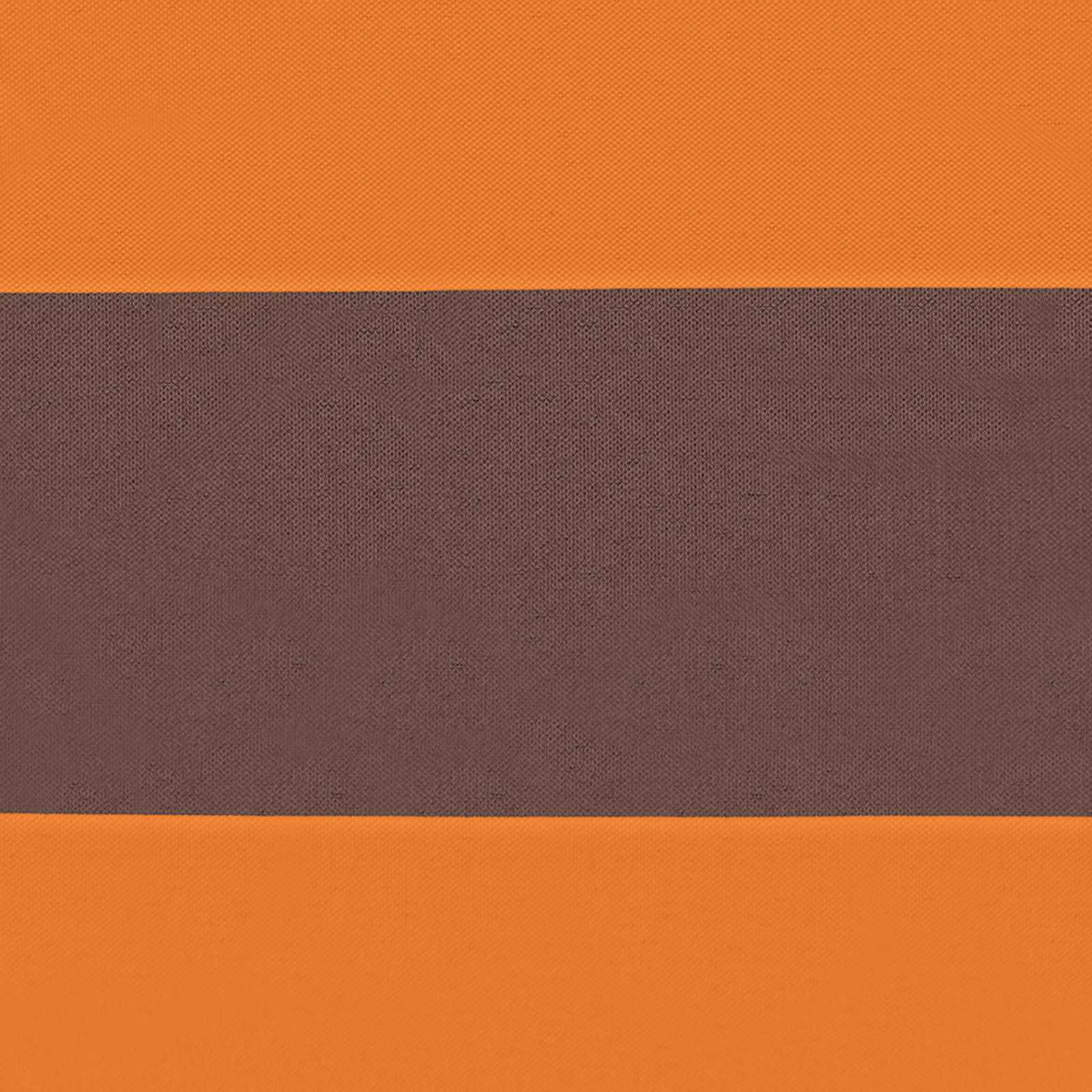 Balkonsichtschutz Orange und Braun 110 x 400 cm Oxford-Stoff
