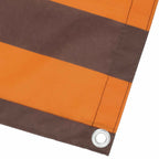 Balkonsichtschutz Orange und Braun 110 x 500 cm Oxford-Stoff
