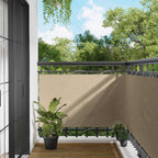 Balkonsichtschutz Beige 100 x 800 cm Oxford-Stoff