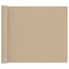 Balkonsichtschutz Beige 100 x 800 cm Oxford-Stoff
