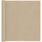 Balkonsichtschutz Beige 110 x 800 cm Oxford-Stoff