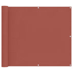 Balkonsichtschutz Terrakotta 100 x 1000 cm Oxford-Stoff