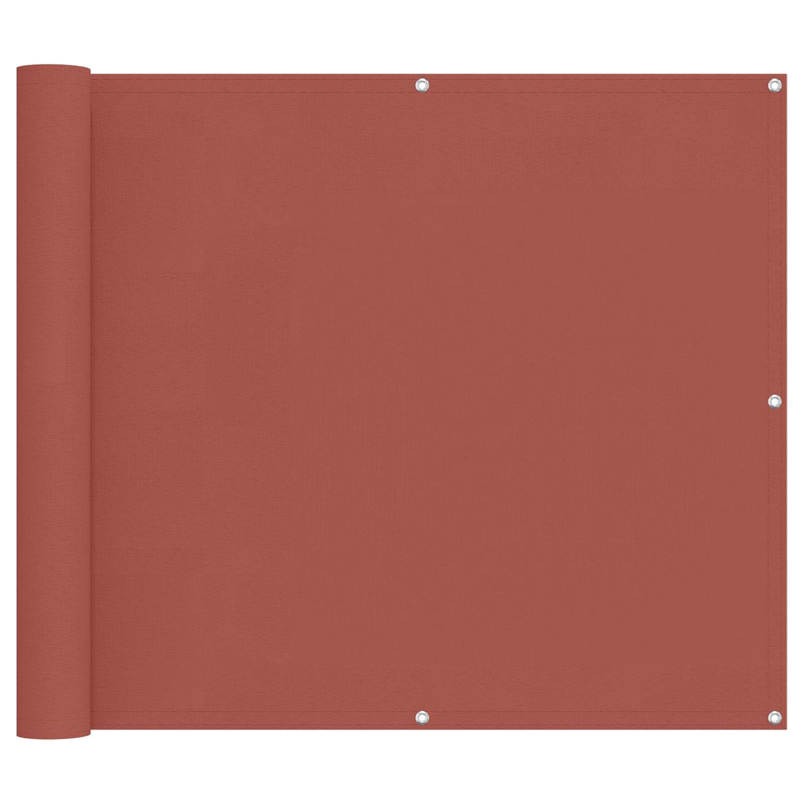 Balkonsichtschutz Terrakotta 100 x 1000 cm Oxford-Stoff
