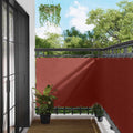 Balkonsichtschutz Terrakotta 110 x 200 cm Oxford-Stoff