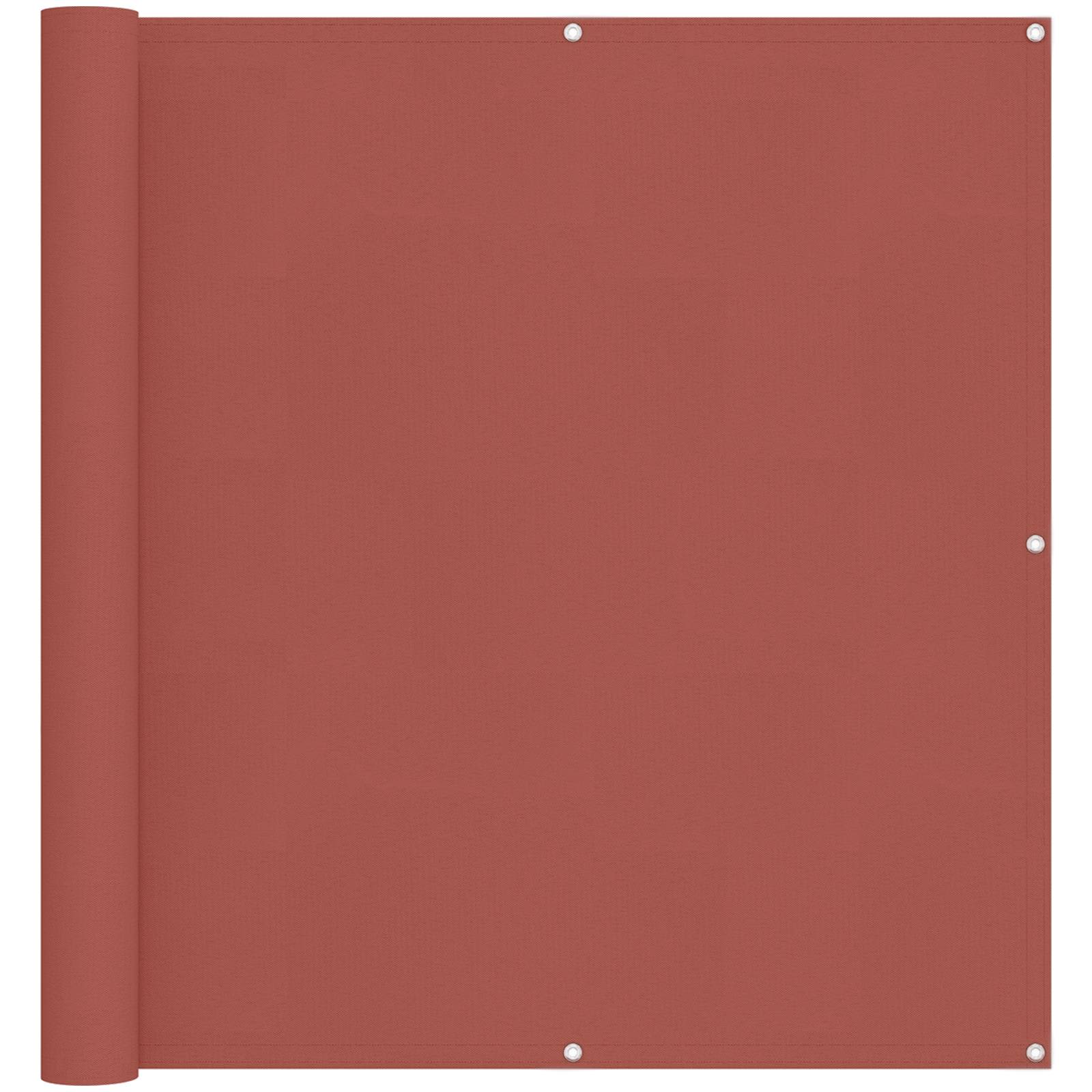 Balkonsichtschutz Terrakotta 110 x 200 cm Oxford-Stoff