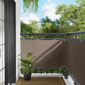 Balkonsichtschutz Taupe 100 x 300 cm Oxford-Stoff
