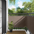 Balkonsichtschutz Taupe 100 x 300 cm Oxford-Stoff