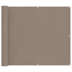 Balkonsichtschutz Taupe 100 x 300 cm Oxford-Stoff