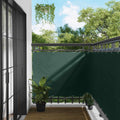 Balkonsichtschutz Dunkelgrün 110 x 500 cm Oxford-Stoff