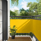 Balkonsichtschutz Gelb 100 x 400 cm Oxford-Stoff