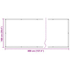 Balkonsichtschutz Gelb 100 x 400 cm Oxford-Stoff