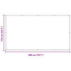 Balkonsichtschutz Gelb 110 x 200 cm Oxford-Stoff