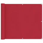 Balkonsichtschutz Rot 90 x 200 cm Oxford-Stoff