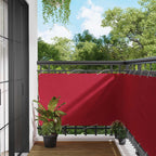 Balkonsichtschutz Rot 100 x 500 cm Oxford-Stoff