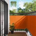 Balkonsichtschutz Orange 110 x 400 cm Oxford-Stoff