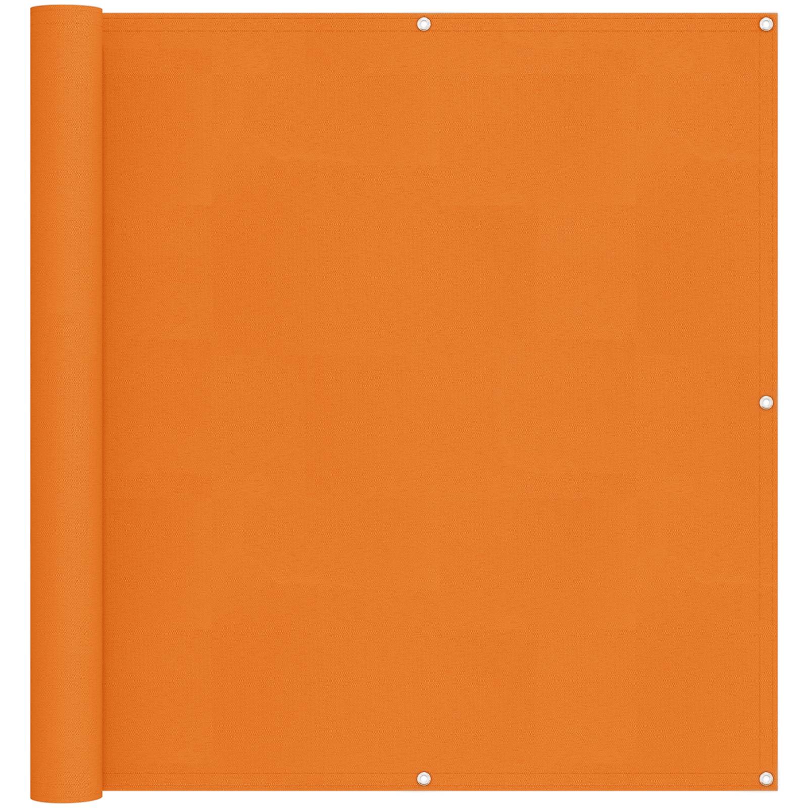 Balkonsichtschutz Orange 110 x 400 cm Oxford-Stoff