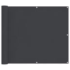 Balkonsichtschutz Schwarz 100 x 400 cm Oxford-Stoff
