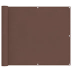 Balkonsichtschutz Braun 100 x 400 cm Oxford-Stoff