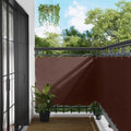 Balkonsichtschutz Braun 110 x 300 cm Oxford-Stoff