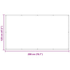 Balkonsichtschutz Braun 120 x 200 cm Oxford-Stoff