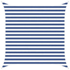 Sonnensegel Blau und Weiß 2,5 x 2,5 m 100 % Polyester Oxford