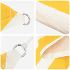 Sonnensegel Gelb und Weiß 2,5 x 3 m 100 % Polyester Oxford