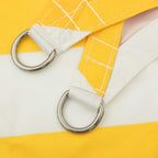 Sonnensegel Gelb und Weiß 2,5 x 3 m 100 % Polyester Oxford