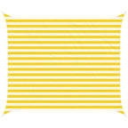 Sonnensegel Gelb und Weiß 2,5 x 3 m 100 % Polyester Oxford