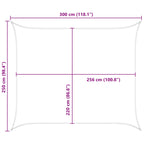 Sonnensegel Gelb und Weiß 2,5 x 3 m 100 % Polyester Oxford