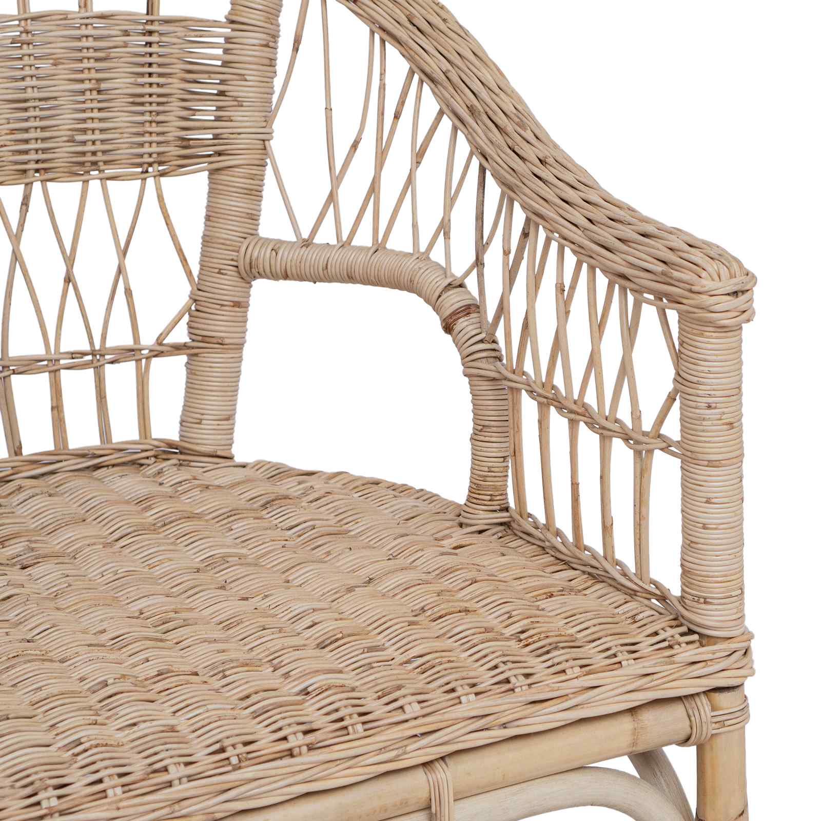 Stapelstuhl Natur 60 x 60 x 81 cm Rattan