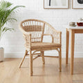 Stapelstuhl Natur 60 x 60 x 81 cm Rattan