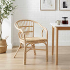 Stapelstuhl Natur 58 x 60 x 81 cm Rattan