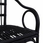 Stapelstuhl Schwarz 58 x 60 x 81 cm Rattan