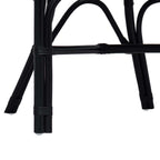 Stapelstuhl Schwarz 58 x 60 x 81 cm Rattan