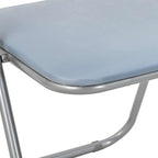 Klappstuhl 2 pcs Grau 48 x 43,5 x 81 cm Kunstleder