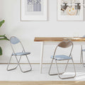 Klappstuhl 2 pcs Grau 48 x 43,5 x 81 cm Kunstleder