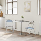 Klappstuhl 2 pcs Grau 48 x 43,5 x 81 cm Kunstleder