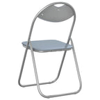 Klappstuhl 2 pcs Grau 48 x 43,5 x 81 cm Kunstleder
