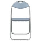 Klappstuhl 2 pcs Grau 48 x 43,5 x 81 cm Kunstleder